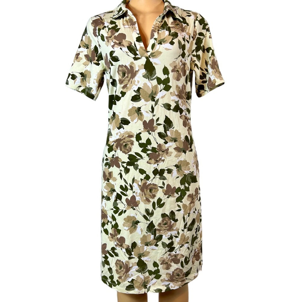NWT Isaac Mizrahi Live Floral Knit Dress / Tall / XS